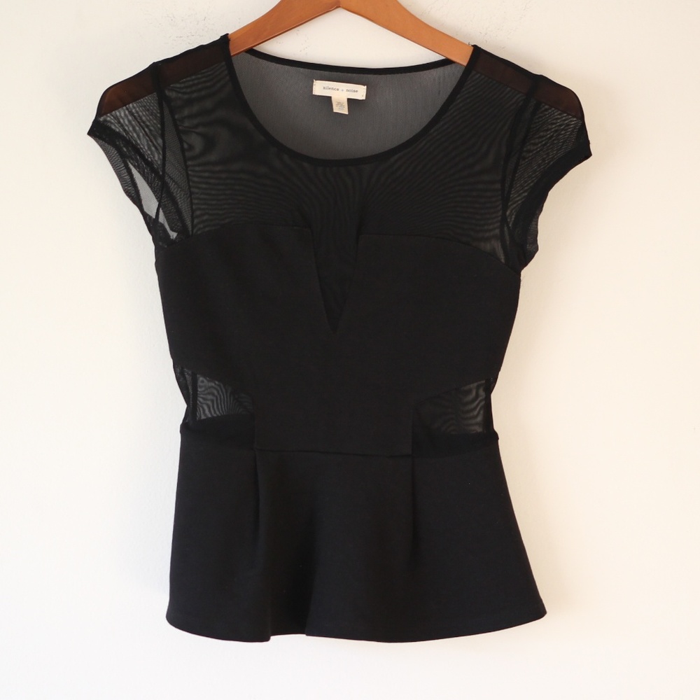 Silence + Noise Sheer Top Size XS